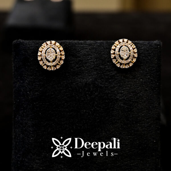 Diamond Stud Earrings | Evergreen Studs | 14K Gold Jewellery | Real Diamond Earrings | Daily Wear Studs | Deepali Jewels Earrings | Certified Diamond Studs | Classic Diamond Jewellery | Timeless Gold Earrings | BIS Hallmarked Earrings